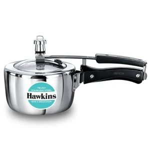 Hawkins Triply Stainless Steel Pressure Cooker 1.5L  Inner Lid (HSST15)