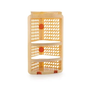 Nakoda Vertex Plastic Corner Big is a durable, rust-free plastic corner shelf ideal for kitchen and bathroom storage.