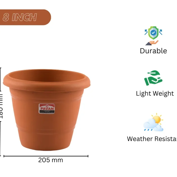 PAVAN Planter-8-inch-2