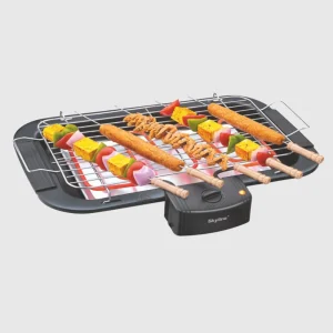 Skyline Electric BBQ with 5 Skews, 2000W Electric Barbecue Grill with 5 Skewers | Portable & Energy-Efficient Grilling (VTL4545)