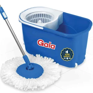 Gala Smarty Spin Mop Plastic Jali With One Extra Microfiber Refil for Every Floor