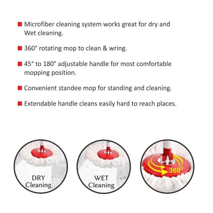 Kleeno easy_clean_spin_mop_blue_4